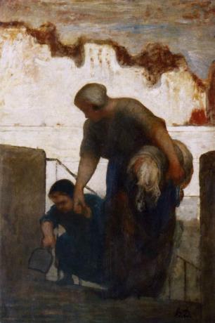 Daumier: Major Works - Laundress (1863) by Daumier 