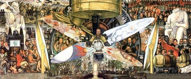 Djego Rivera: Cilvēka Visuma kontrolieris vai Cilvēks krustcelēs.