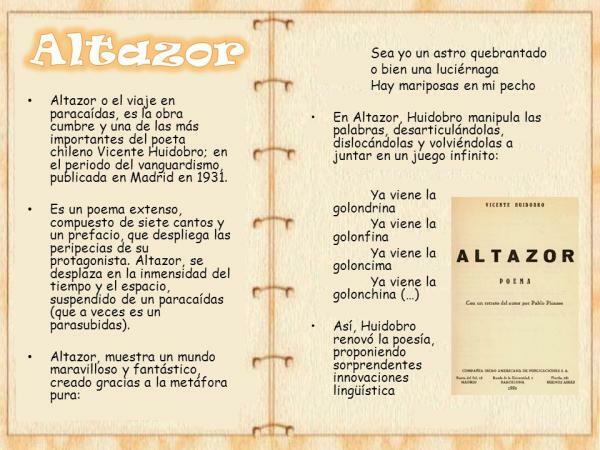 Altazor от Vicente Huidobro: резюме и анализ - Анализ на Altazor от Vicente Huidobro
