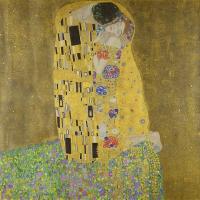 Betydningen av maleriet Kysset av Gustav Klimt