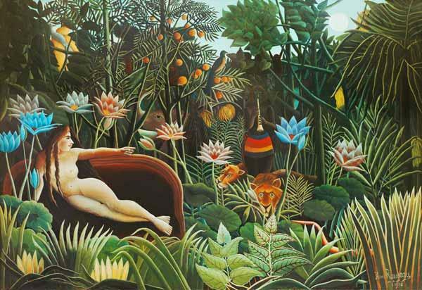 Postimpressionism: kõige olulisemad teosed - unistus (1910), Henri Rousseau