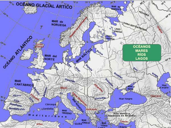 Oceanos e mares da Europa - O principal