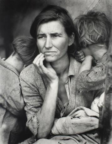 photograph by Dorothea Lange