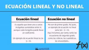 Difference between LINEAR and NON-LINEAR equations