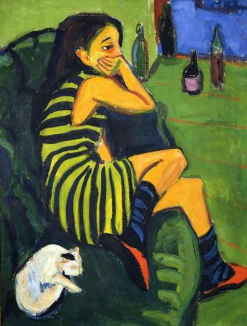 German Expressionist Painters - Ernst Ludwig Kirchner (1880-1938), one of the German Expressionist painters