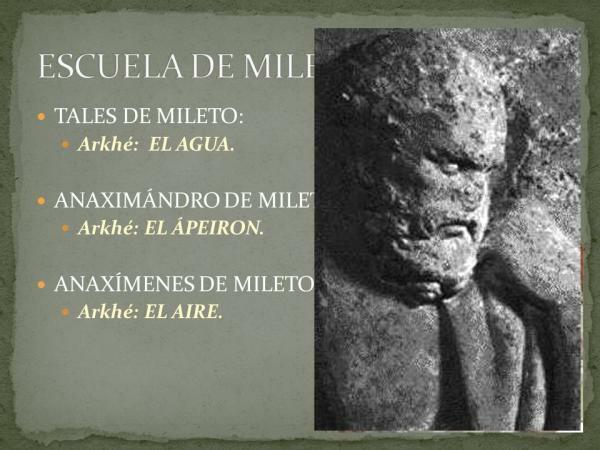 O que é a escola de Mileto - resumo - Qual é a ideia principal da Escola de Mileto? 