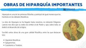 3 important works of HIPARQUÍA