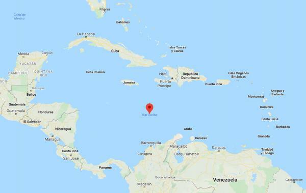 카리브해: 위치 및 특성 - 카리브해의 위치