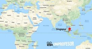 Ugotovite, kje je SINGAPORE na ZEMLJEVIDU