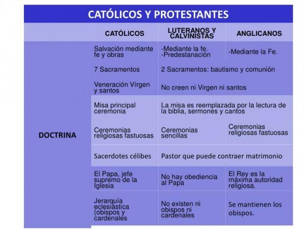 Anglicans and Protestants: Differences