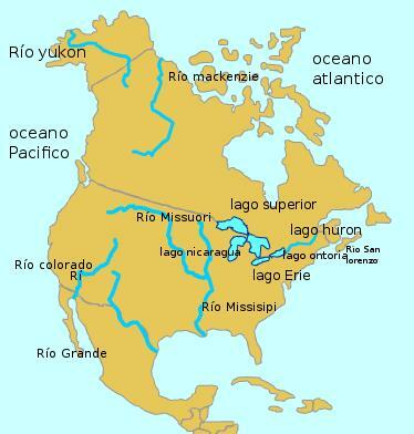ჩრდილოეთ ამერიკის მდინარეები - რუქაზე - ყინულოვანი ოკეანის ფერდობი