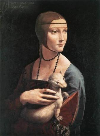 Lady with Arminho - 54 cm x 39 cm - Museu Czartoryski, Cracóvia, Poland