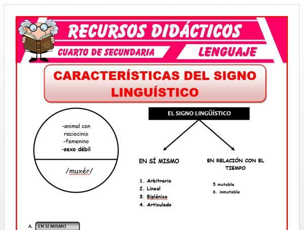 Signe linguistique: définition, caractéristiques et exemples - Caractéristiques du signe linguistique