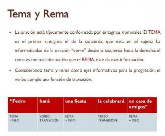 Differences between the theme and the rema - Components of a text: the theme and the rema 