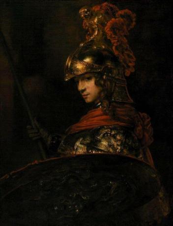 Rembrandt.jpg tarafından boyanmış deusa Athena
