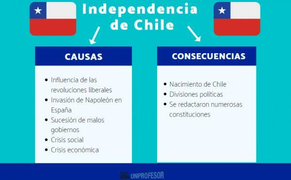Kemerdekaan Chili: sebab dan akibat