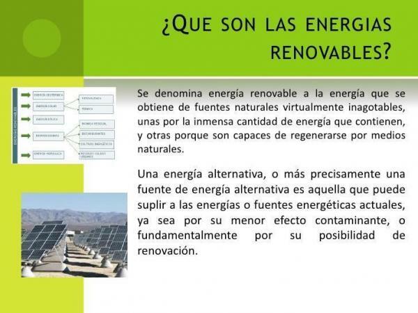 What are renewable energies - Types of renewable energy