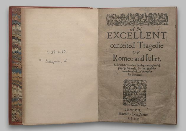 Primeira edição de Romeu e Julieta.
