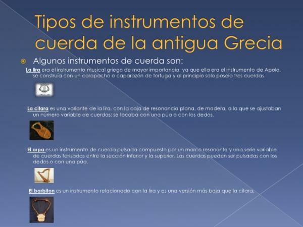 ძველი საბერძნეთის ინსტრუმენტები - ძველი საბერძნეთის მუსიკალური საკრავები