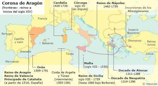 Aragonska krona - Povzetek zgodovine - Sredozemska širitev