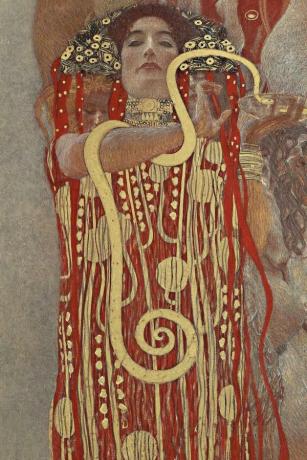 Gustav Klimt: Belangrijkste werken - Geneeskunde (1900-1901), een zeer prominent werk van Kimt