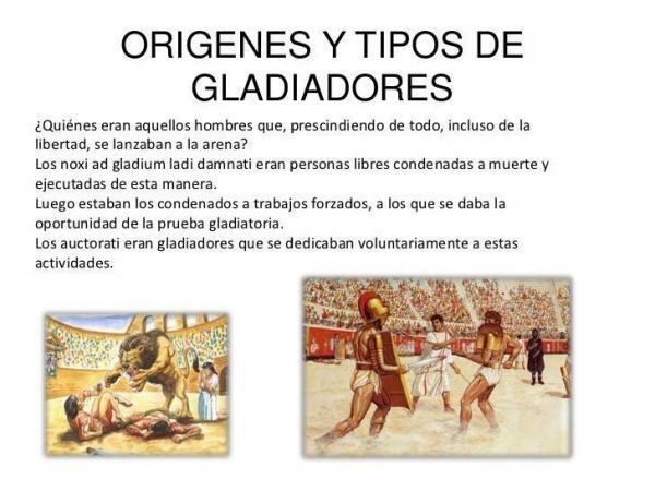 How were the gladiator fights in Rome - Origins of the gladiators