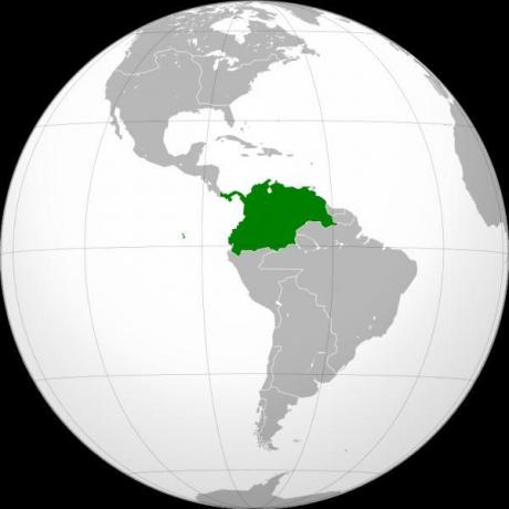 Вицекраљевство Нова Гранада: резиме и мапа - Локација и мапа Вицекраљевства Нова Гранада