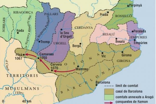 बार्सिलोना काउंटी: इतिहास - बार्सिलोना काउंटी की उत्पत्ति