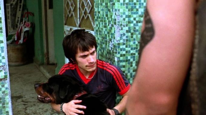 Frame from the movie Amores Perros