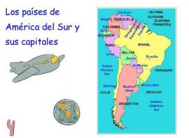 Sør-amerikanske land og deres hovedsteder