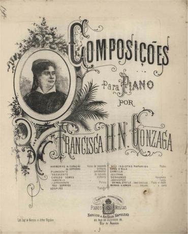 מוזיקת ​​Sheet מאת Chiquinha Gonzaga.