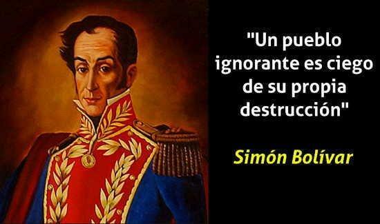 Simona Bolívara svarīgākās domas