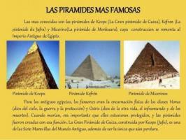 The most important pyramids of Egypt