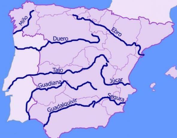 Main rivers of Spain and their tributaries - With map!