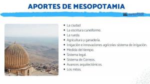 De viktigste bidragene fra MESOPOTAMIA