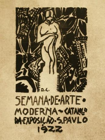 Capa do katalog exposição feita Di Cavalcantija