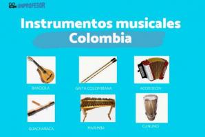 List with the musical INSTRUMENTS of COLOMBIA