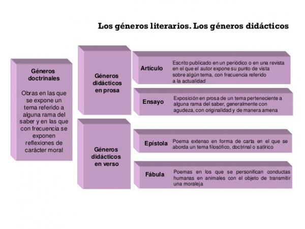 Literary genres: types, characteristics and examples - Didactic genre