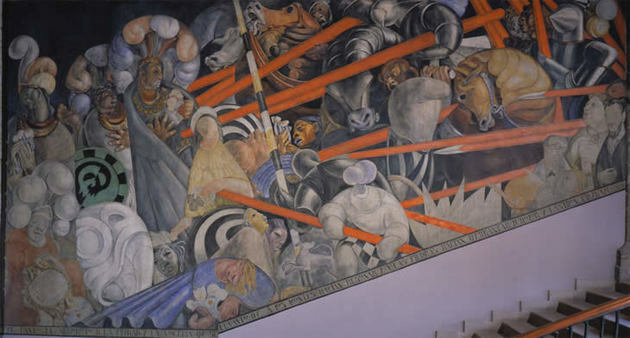 Chacrot-Massaker im Templo Mayor oder Die Eroberung des Tenochtitlan-Massakers