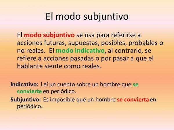 Quel est le mode subjonctif et exemples - Mode subjonctif: définition simple 