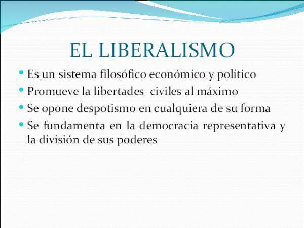 Liberalni sustav: definicija i karakteristike