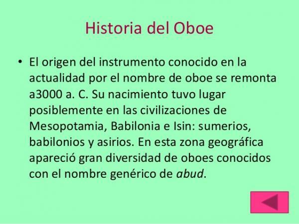 Parts of the oboe and its history - History of the oboe: summary 