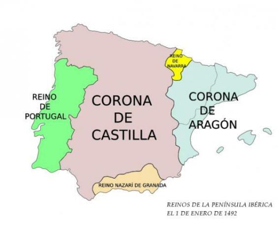 Kastilijos karūna ir Aragono karūna - trumpa santrauka