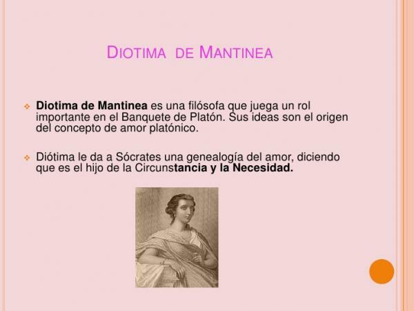 Griekse filosofen: de meest opvallende - Diotima de Mantinea (380 BC-440 BC), een van de meest prominente filosofen