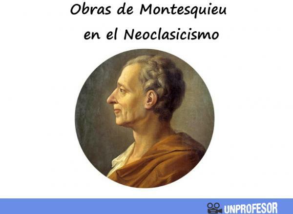 Montesquieu's works in Neoclassicism