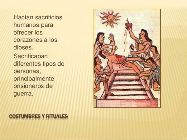Običaji Asteka - Vjerski običaji Asteka