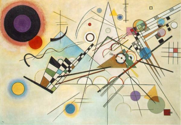 งานศิลปะนามธรรมและผู้แต่ง - Composition VIII (1923) โดย Wassily Kandinsky