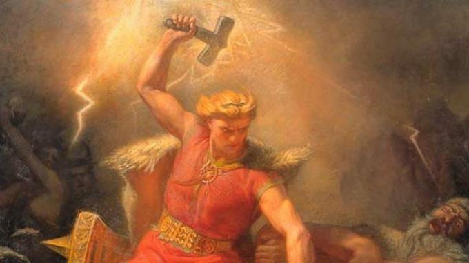 Thor w mitologii nordyckiej.