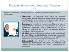 שפה טכנית: הגדרה ודוגמאות