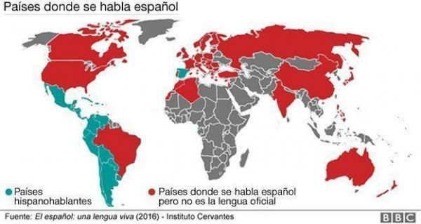 Države, v katerih se govori špansko - Seznam držav, ki uradno govorijo špansko